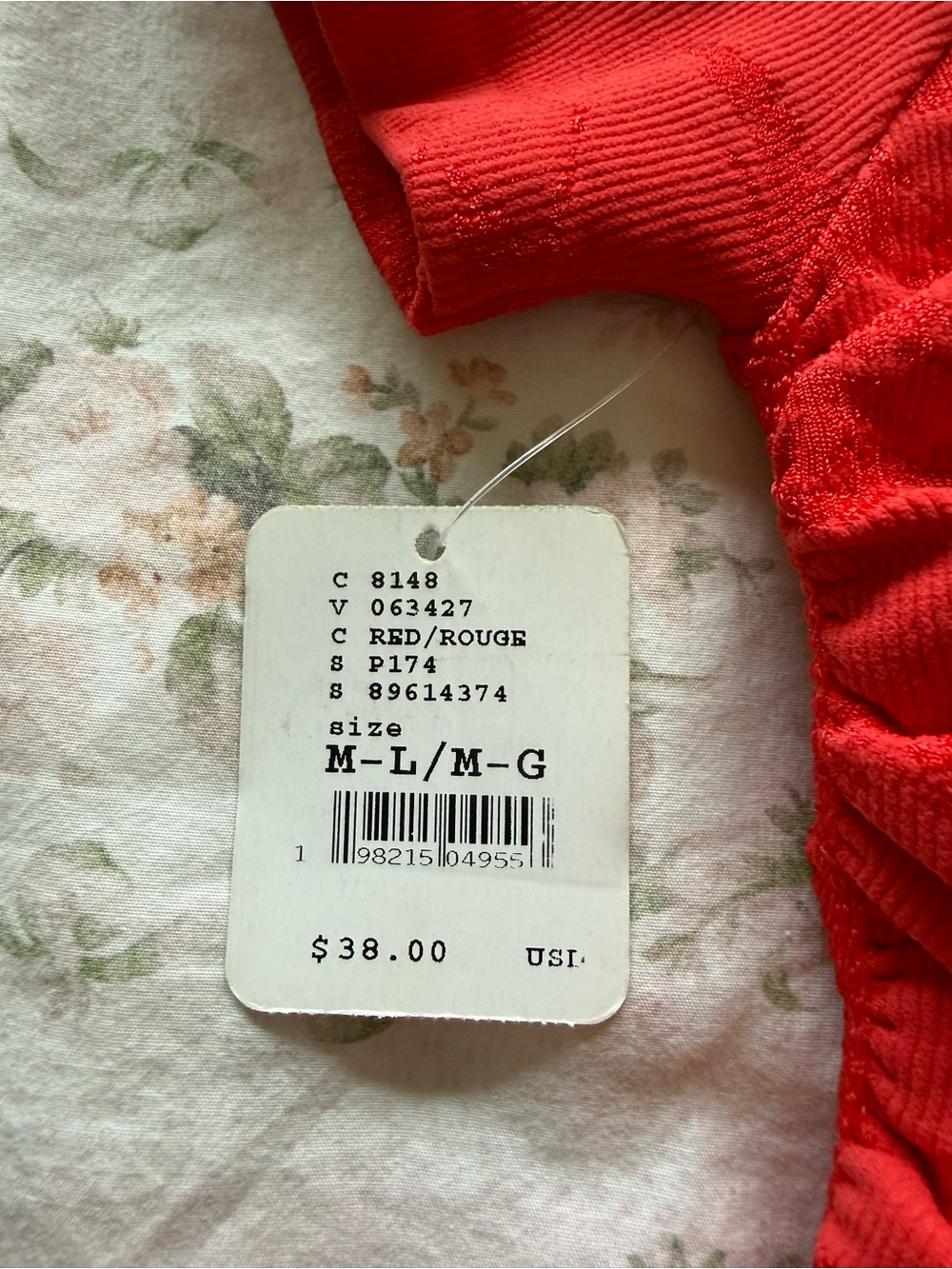 Free People Red Ruched Top - Picture 5 of 5